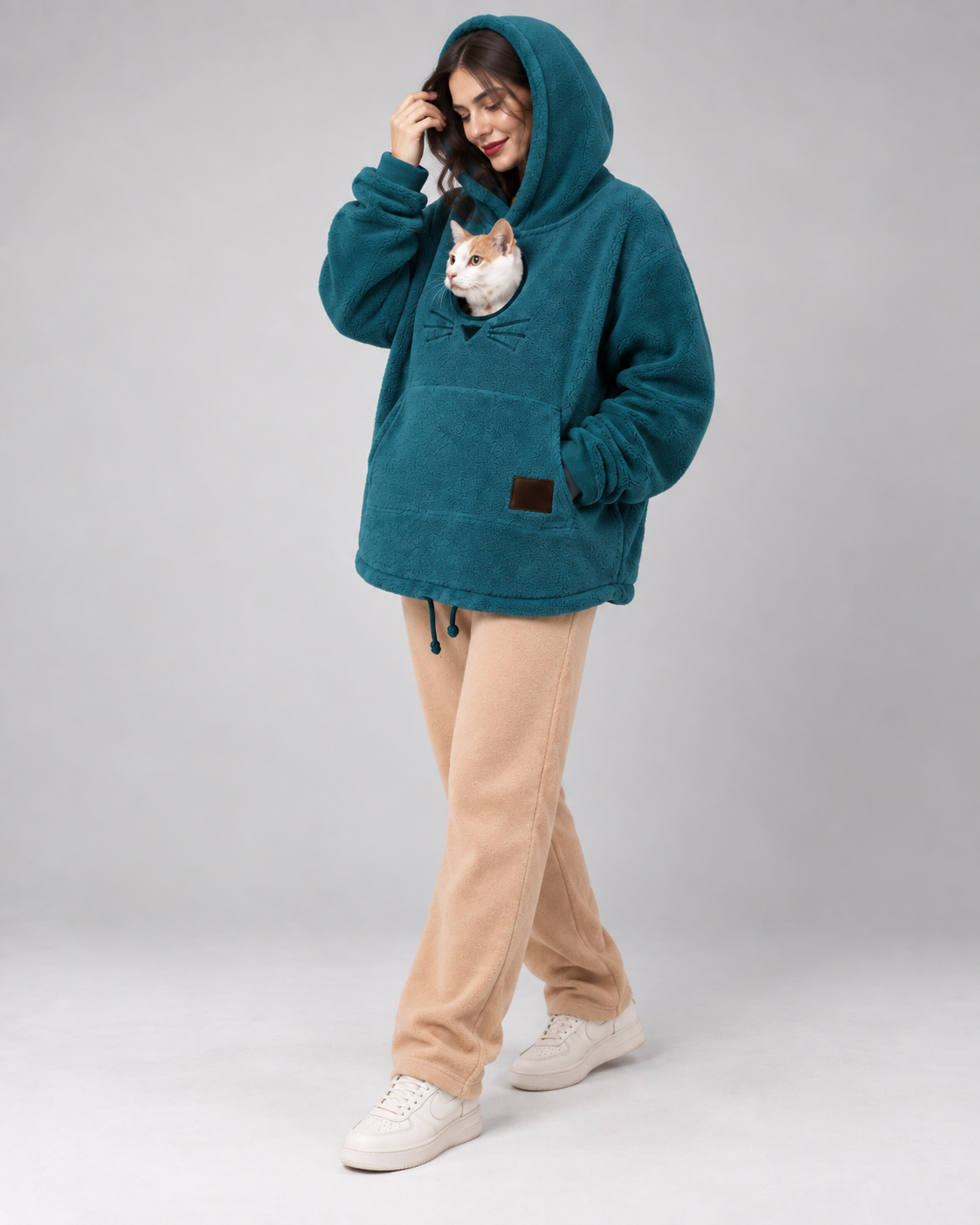Cat Tote Carrier Hoodie