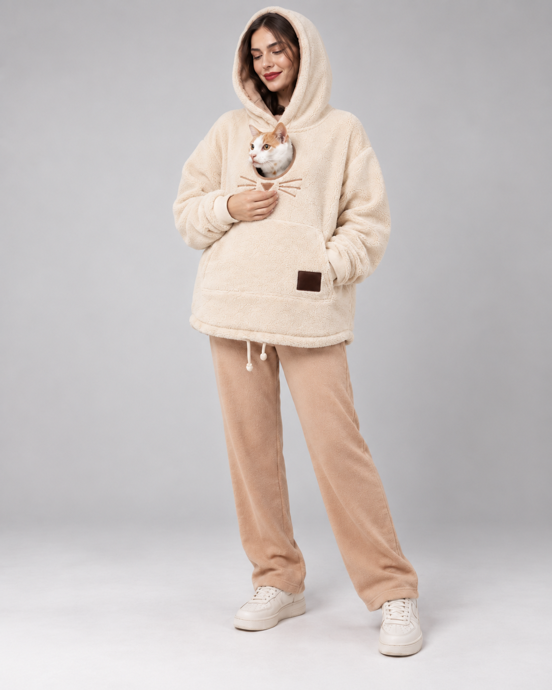 Cat Tote Carrier Hoodie