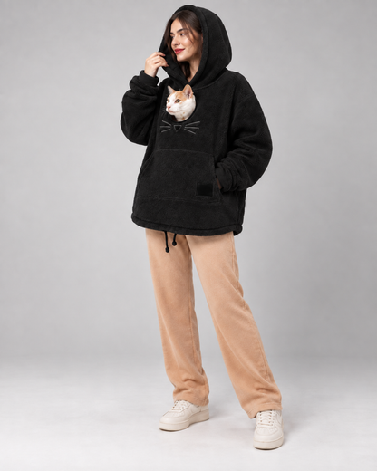 Cat Tote Carrier Hoodie